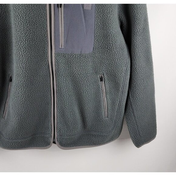 Ten Thousand Jacket Mens XL Gray Green Sherpa Tech Jacket NWT - Picture 4 of 8